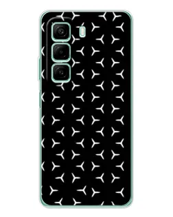 Чехол для Infinix Hot 60 5G Plus с картинкой «Mercedes паттерн звезд»