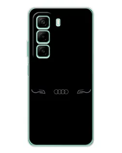 Чехол для Infinix Hot 60 5G Plus с картинкой «Audi — световой подпись» Чехол для Infinix Hot 60 5G Plus с картинкой «Audi — световой подпись»