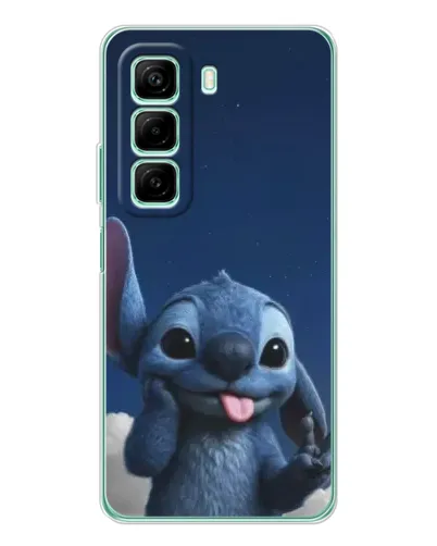 Чехол для Infinix Hot 60 5G Plus с картинкой «Стич в облаках»