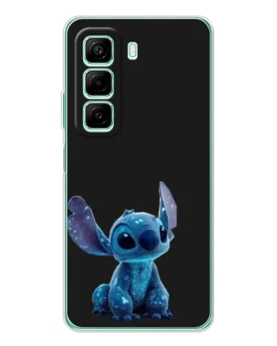 Чехол для Infinix Hot 60 5G Plus с картинкой «Стич на черном»