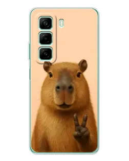 Чохол для Infinix Hot 60 5G Plus з картинкою «Капібара вікторія» Чохол для Infinix Hot 60 5G Plus з картинкою «Капібара вікторія»