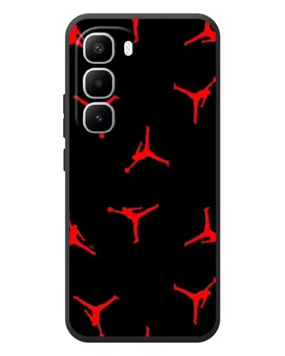Чехол для Infinix Hot 60 Pro Plus с картинкой «Jordan Red Pattern» Чехол для Infinix Hot 60 Pro Plus с картинкой «Jordan Red Pattern»