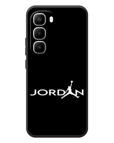 Чехол для Infinix Hot 60 Pro Plus с картинкой «Jordan White Logo» Чехол для Infinix Hot 60 Pro Plus с картинкой «Jordan White Logo»