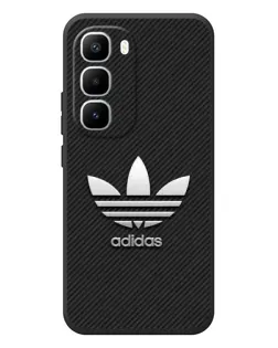 Чехол для Infinix Hot 60 Pro Plus с картинкой «Adidas Карбоновая текстура»