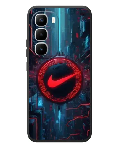 Чехол для Infinix Hot 60 Pro Plus с картинкой «Техногенный стиль Nike»