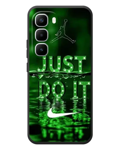 Чехол для Infinix Hot 60 Pro Plus с картинкой «Зеленый неоновый Nike»