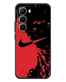 Чехол для Infinix Hot 60 Pro Plus с картинкой «Красные брызги Nike» Чехол для Infinix Hot 60 Pro Plus с картинкой «Красные брызги Nike»