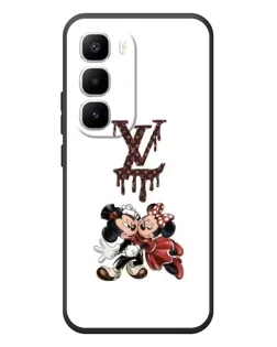 Чехол для Infinix Hot 60 Pro Plus с картинкой «LV и Микки Маус»
