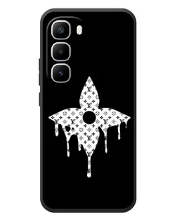 Чехол для Infinix Hot 60 Pro Plus с картинкой «Цветочная монограмма»