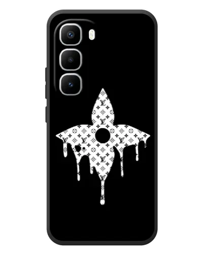 Чехол для Infinix Hot 60 Pro Plus с картинкой «Цветочная монограмма» Чехол для Infinix Hot 60 Pro Plus с картинкой «Цветочная монограмма»
