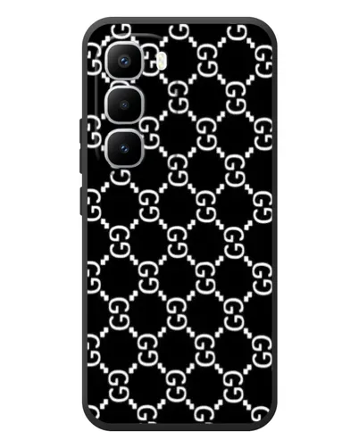 Чехол для Infinix Hot 60 Pro Plus с картинкой «Gucci — сетчатый паттерн»