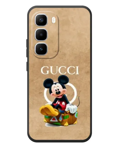 Чехол для Infinix Hot 60 Pro Plus с картинкой «Микки Маус Gucci — крафт»