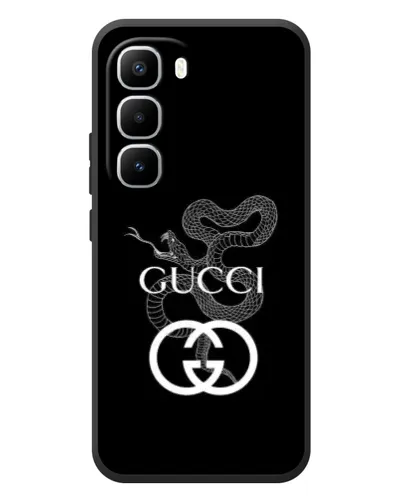 Чехол для Infinix Hot 60 Pro Plus с картинкой «Gucci — серебряная змея»