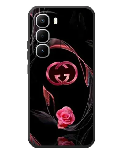 Чехол для Infinix Hot 60 Pro Plus с картинкой «Gucci — неоновая роза»