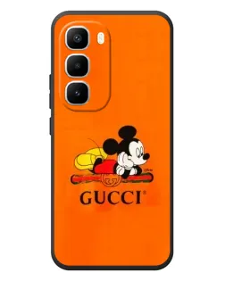 Чехол для Infinix Hot 60 Pro Plus с картинкой «Микки Маус Gucci — оранж»