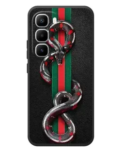 Чехол для Infinix Hot 60 Pro Plus с картинкой «Gucci — змея на полосе»