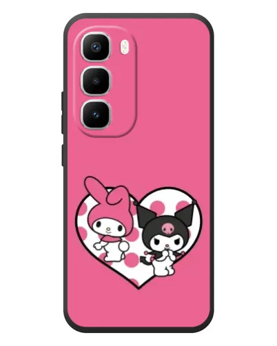 Чехол для Infinix Hot 60 Pro Plus с картинкой «Kuromi и My Melody» Чехол для Infinix Hot 60 Pro Plus с картинкой «Kuromi и My Melody»