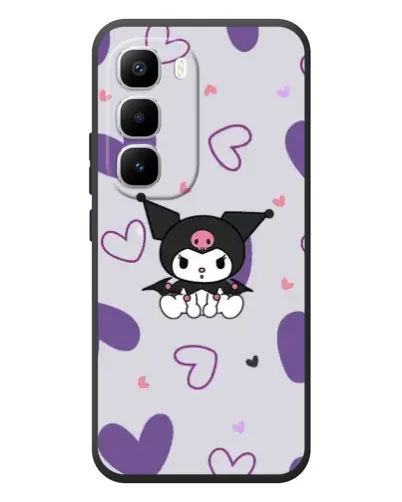 Чехол для Infinix Hot 60 Pro Plus с картинкой «Kuromi и лавандовые сердца» Чехол для Infinix Hot 60 Pro Plus с картинкой «Kuromi и лавандовые сердца»