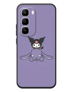 Чехол для Infinix Hot 60 Pro Plus с картинкой «Kuromi на лиловом фоне»