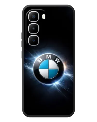 Чехол для Infinix Hot 60 Pro Plus с картинкой «BMW — неоновое сияние»