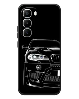 Чехол для Infinix Hot 60 Pro Plus с картинкой «Темный силуэт BMW»
