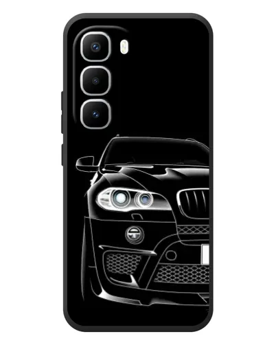 Чехол для Infinix Hot 60 Pro Plus с картинкой «Темный силуэт BMW»