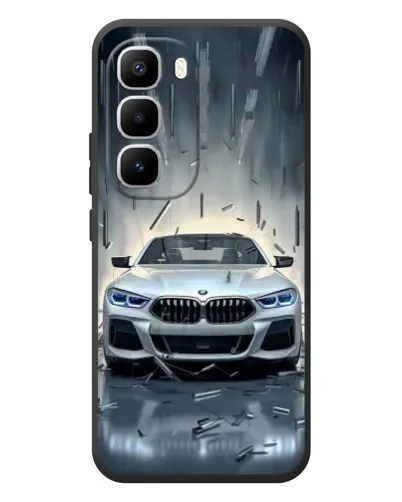 Чехол для Infinix Hot 60 Pro Plus с картинкой «BMW в свете фар»