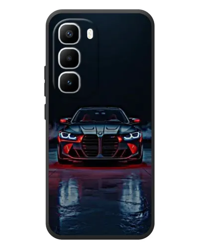 Чехол для Infinix Hot 60 Pro Plus с картинкой «BMW на мокрой дороге»