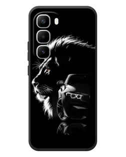 Чехол для Infinix Hot 60 Pro Plus с картинкой «BMW и лев»