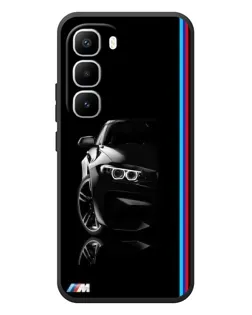 Чехол для Infinix Hot 60 Pro Plus с картинкой «Силуэт BMW в темноте»