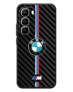 Чехол для Infinix Hot 60 Pro Plus с картинкой «Эмблема BMW и карбон»