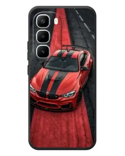 Чехол для Infinix Hot 60 Pro Plus с картинкой «BMW на красной дорожке»
