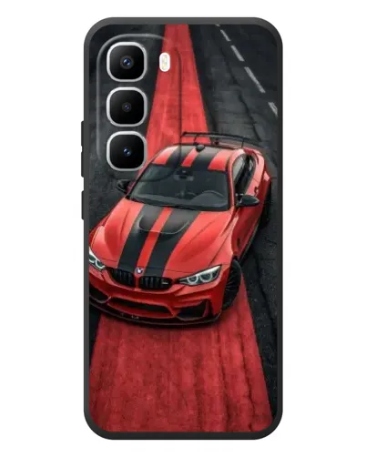 Чехол для Infinix Hot 60 Pro Plus с картинкой «BMW на красной дорожке»