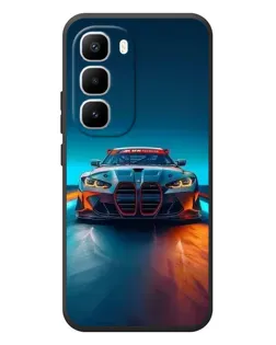 Чехол для Infinix Hot 60 Pro Plus с картинкой «BMW — огни неона» Чехол для Infinix Hot 60 Pro Plus с картинкой «BMW — огни неона»