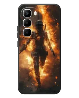 Чехол для Infinix Hot 60 Pro Plus с картинкой «BMW — скорость в дожде»