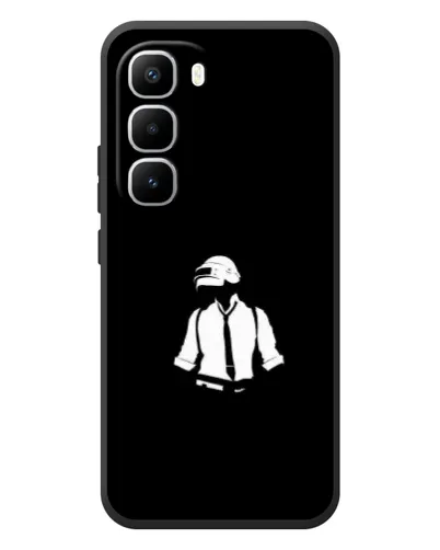 Чехол для Infinix Hot 60 Pro Plus с картинкой «PUBG — белый шлем» Чехол для Infinix Hot 60 Pro Plus с картинкой «PUBG — белый шлем»