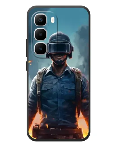 Чехол для Infinix Hot 60 Pro Plus с картинкой «PUBG — реалистичный герой» Чехол для Infinix Hot 60 Pro Plus с картинкой «PUBG — реалистичный герой»