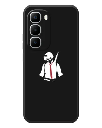 Чехол для Infinix Hot 60 Pro Plus с картинкой «PUBG — силуэт воина» Чехол для Infinix Hot 60 Pro Plus с картинкой «PUBG — силуэт воина»