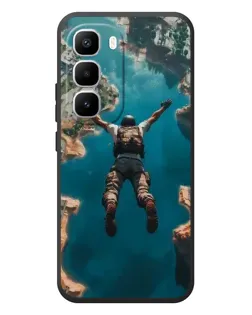 Чехол для Infinix Hot 60 Pro Plus с картинкой «PUBG — свободное падение»