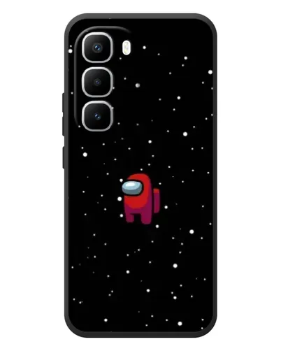 Чехол для Infinix Hot 60 Pro Plus с картинкой «Красный Among Us»