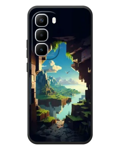 Чехол для Infinix Hot 60 Pro Plus с картинкой «Вид из пещеры»