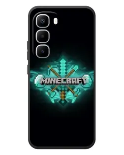 Чехол для Infinix Hot 60 Pro Plus с картинкой «Minecraft Diamond лого» Чехол для Infinix Hot 60 Pro Plus с картинкой «Minecraft Diamond лого»