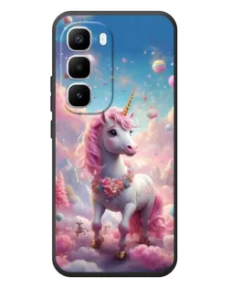 Чехол для Infinix Hot 60 Pro Plus с картинкой «Единорог среди облаков»