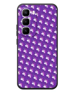 Чехол для Infinix Hot 60 Pro Plus с картинкой «Единороги на фиолетовом»