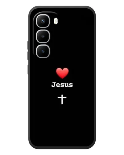 Чехол для Infinix Hot 60 Pro Plus с картинкой «Сердце - Jesus» Чехол для Infinix Hot 60 Pro Plus с картинкой «Сердце - Jesus»