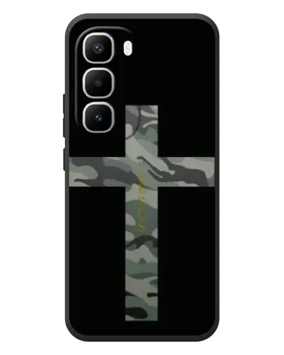 Чехол для Infinix Hot 60 Pro Plus с картинкой «Милитари Крест» Чехол для Infinix Hot 60 Pro Plus с картинкой «Милитари Крест»