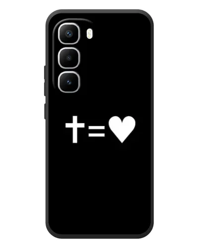 Чехол для Infinix Hot 60 Pro Plus с картинкой «Крест и Сердце» Чехол для Infinix Hot 60 Pro Plus с картинкой «Крест и Сердце»