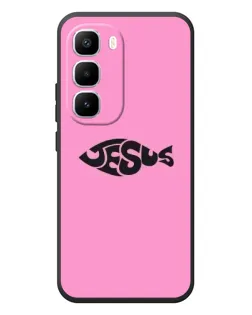 Чехол для Infinix Hot 60 Pro Plus с картинкой «Розовый символ  Jesus»