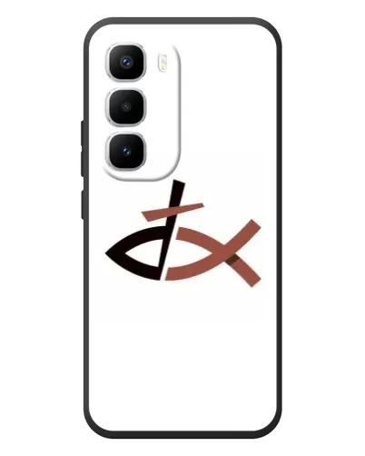 Чехол для Infinix Hot 60 Pro Plus с картинкой «Рыба и крест» Чехол для Infinix Hot 60 Pro Plus с картинкой «Рыба и крест»