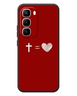 Чехол для Infinix Hot 60 Pro Plus с картинкой «Уравнение любви»